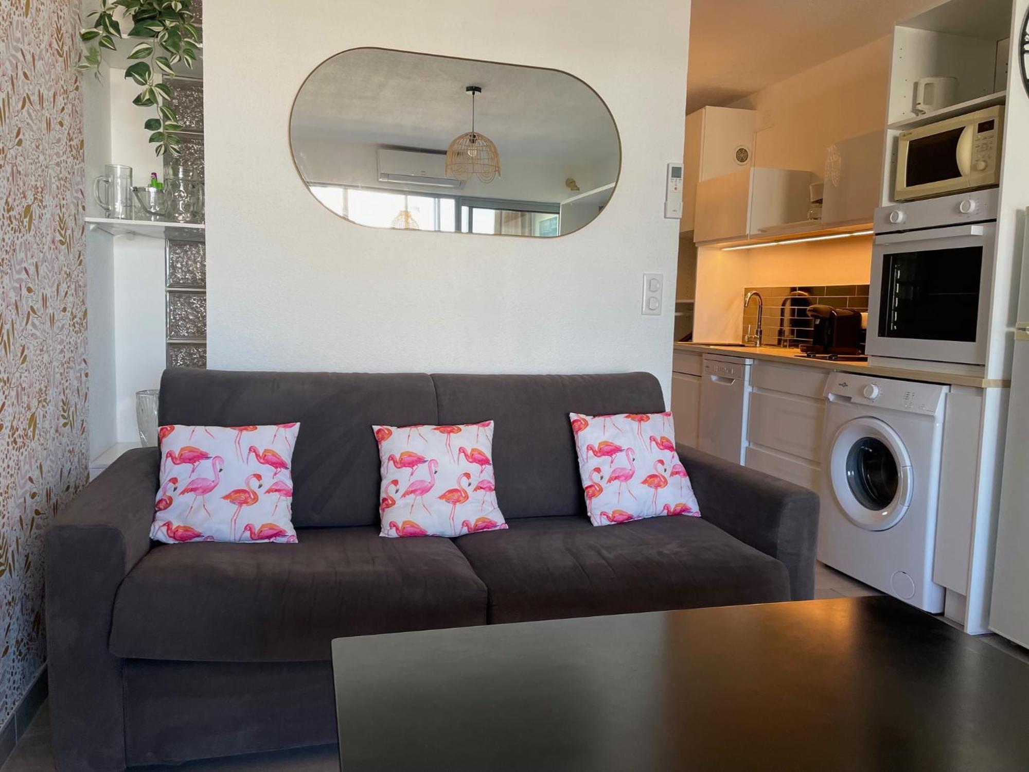 Studio 2-3 Pers Parking Clim Vue Port Et Mer La Grande-Motte Exterior foto