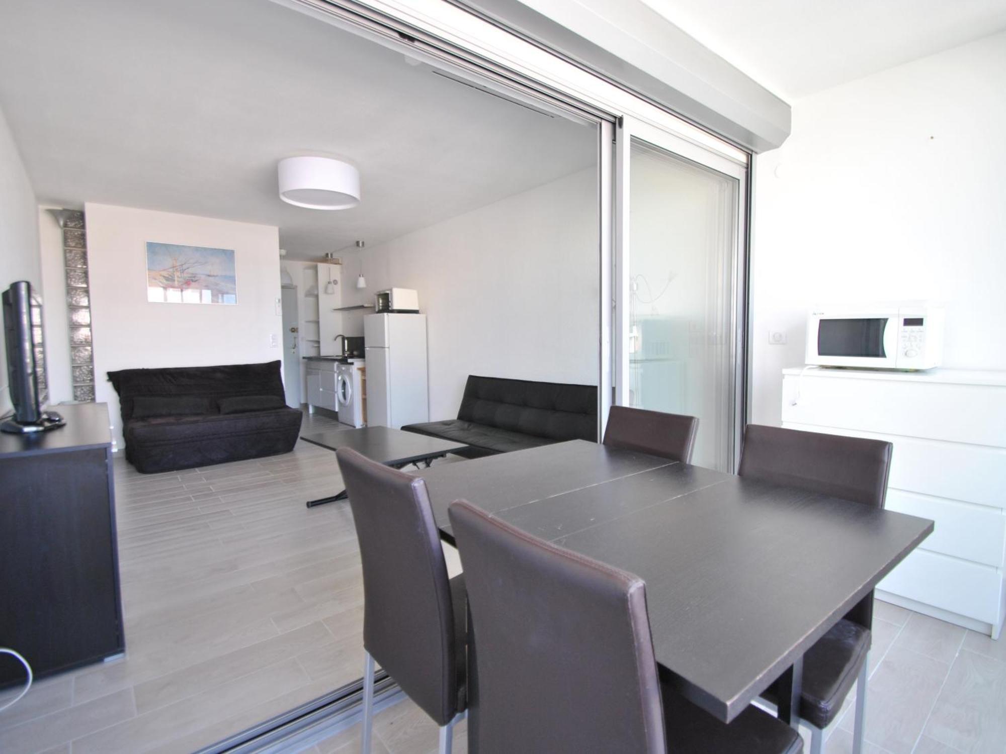 Studio 2-3 Pers Parking Clim Vue Port Et Mer La Grande-Motte Habitación foto